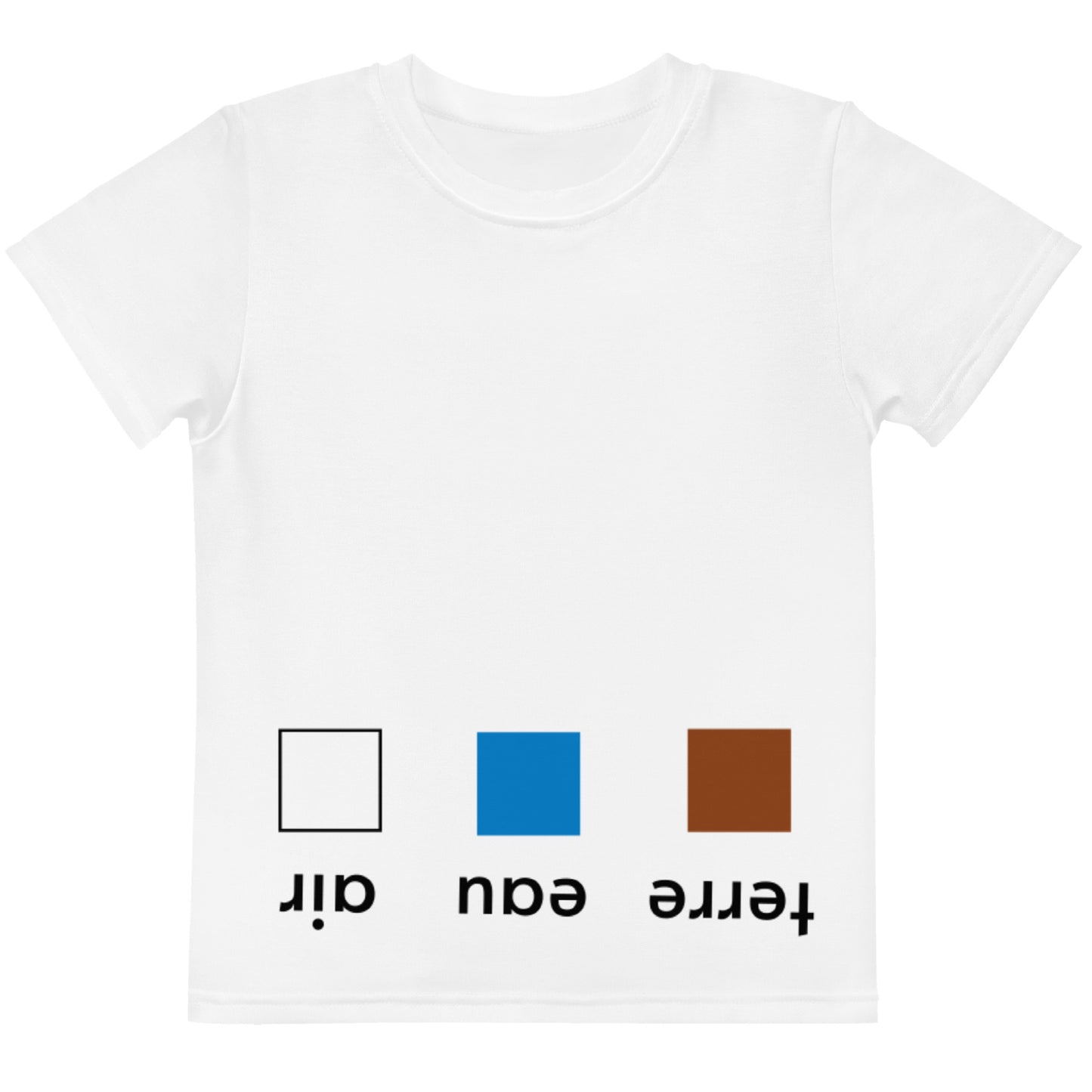 T-shirt Terre Eau & Air d'inspiration Montessori Français