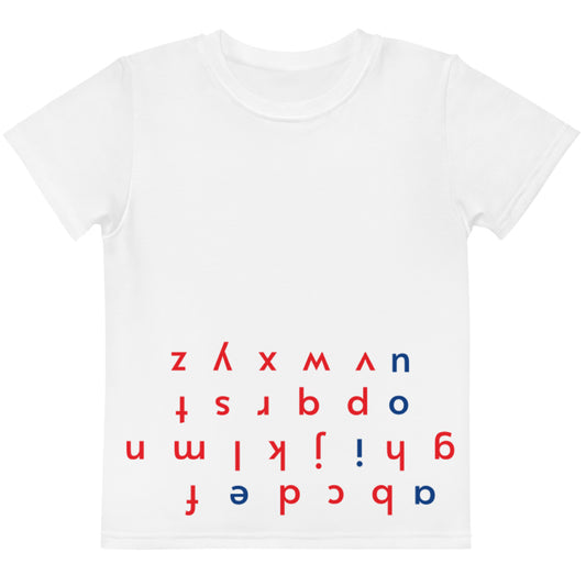 T-shirt alphabet mobile imprimé inspiré de Montessori